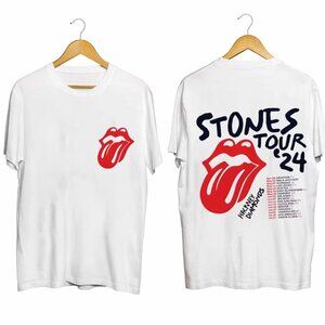 Rolling Stones Hackney Diamonds Tour 2024 Graphic Band T-Shirt Vintage Rock T 94